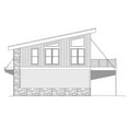 thumbnail image 5 of 763-75: Modern Garage apartment 1 Bed, 1 Bath Luxury Home Plan, 825 Sq Ft: Full Blueprints with License to Build by Home Plan Marketplace - Lesuto, 5 of 14