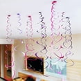 thumbnail image 4 of sunsanly 6Pcs Spiral Pendant Party Streamers Hanging Plastic Streamer Spiral Pendant Twin Tail Party Ceiling Foil Swirl Decorations, 4 of 8