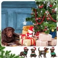 thumbnail image 5 of ZCSKFIN Chocolate Labrador Retriever Wooden Christmas Ornament, Handcrafted Hanging Dog Decor for Xmas Tree, Festive Holiday Decoration for Dog Lovers, 5 of 7