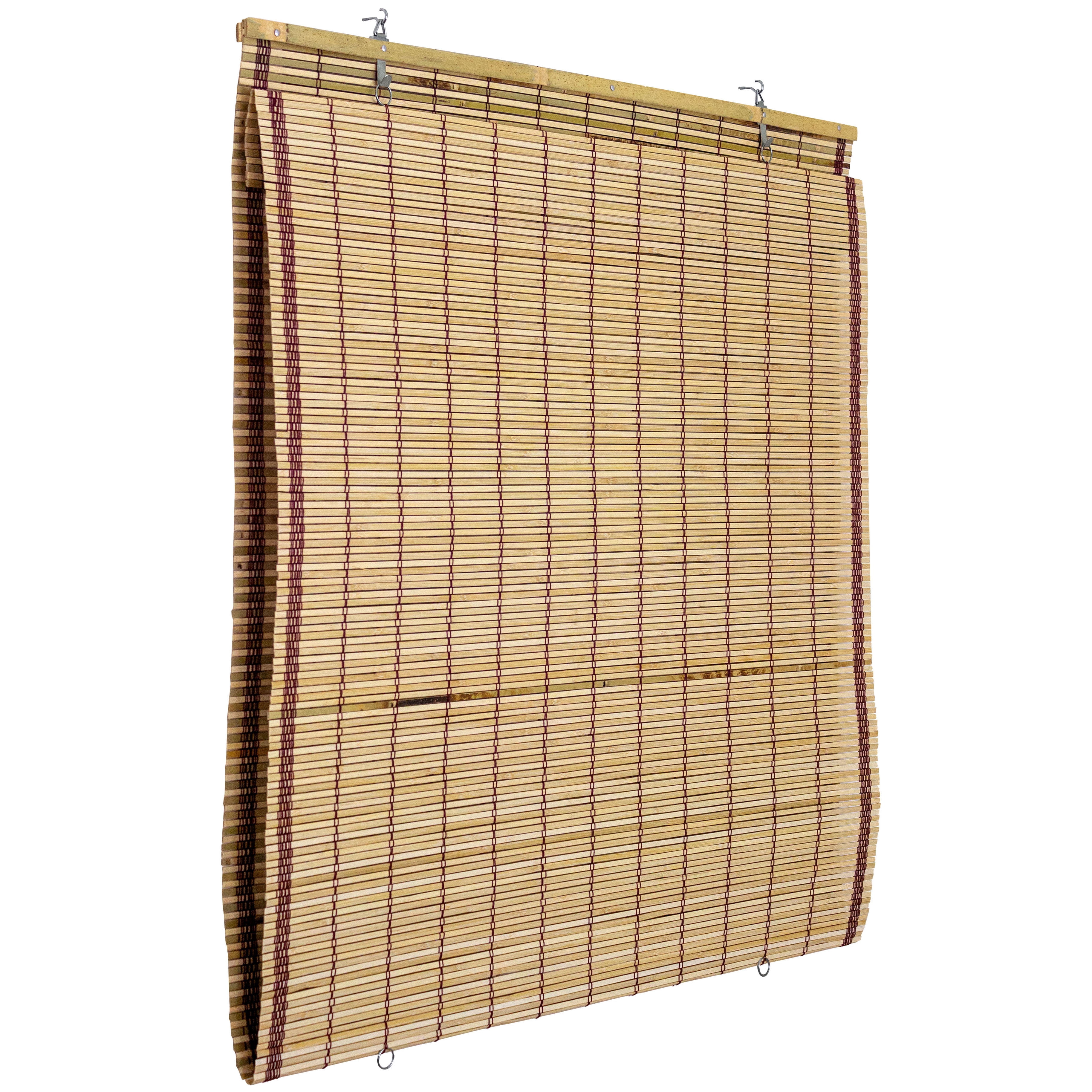 Red Lantern Burnt Bamboo Cordless Window Shade - Tortoise 72" W