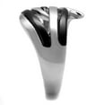 thumbnail image 4 of TK2605 - Two-Tone IP Black (Ion Plating) Stainless Steel Ring with No Stone Size 5, 4 of 4