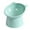 Green, variant on kladzum Cat Food Bowl Pet Feeding Bowl Tilted 15 Degree Slip and Rollover Pet Bowl Elevated Slanted Stand Pet Bowls for Cats and Small Dogs