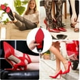 thumbnail image 6 of Self-Adhesive Non-Skid Shoe Pads Anti Slip Shoe Grips for High Heels, Anti-Shedding Non-Slip Rubber Sole Protectors (3 Pairs) B62, 6 of 6
