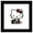 Black Framed Version, variant on Gallery Pops Sanrio Hello Kitty - Punk Red Wall Art, Black Framed Version, 12" x 12"