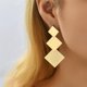 thumbnail image 5 of Pendientes colgantes geométricos dorados y plateados para mujeres y niñas, pendientes colgantes bohemios, pendientes geométricos de Metal exagerados, 5 of 5