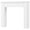 White MDF Wood, variant on XIZE Freestanding Fireplace Mantel Surround with Legs for Electric Fireplaces