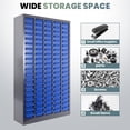 thumbnail image 6 of Steel Frame Bolt Bin Cabinet 100 ABS Plastic Drawers 25.8 × 46 × 8.66 in, Parts Organizer Cabinet with Label Slots for Small Hardware, Tools, Office Supplies, Home, Garage, 6 of 7