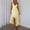 Yellow, variant on YHAJDS Women Bodycon Dress Spaghetti Strap V Neck Ruffle Slit Long Evening Gown