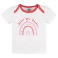 thumbnail image 3 of Gerber Baby Girls Bodysuit, Tee, Skort & Pant Set, 4 Piece, 0-3 Months - 6-9 Months, 3 of 8
