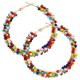 thumbnail image 1 of 1 par de aros bohemios para mujer, aretes de cuentas de moda, gotas exageradas, 1 of 5