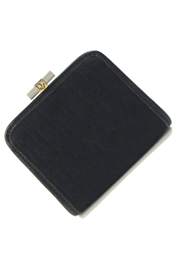 Pre-Owned Christian Dior Dior coin case, black canvas and leather, Trotter mini... (Good)