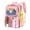 Pink, variant on Large Clear Backpacks for G-irls, Heavy Duty PVC_Transparent Bookbag for Women Stadium_Events See Through Back Pack Fits 16 inch Laptop for Sch-ool Work Travel, Purple