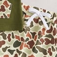 thumbnail image 5 of Ulanda Toddler Baby Boy Summer Clothes Camouflage Quarter Zip Short Sleeve T Shirt Shorts 2 Piece Outfits Set (Green, 18-24 Months), 5 of 7