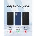 thumbnail image 6 of [3 in 1 for Samsung Galaxy A54 5G case, with 2 Pack Screen Protector, Camera Protection，Liquid Silicone Slim Shockproof Protective Phone Case [Microfiber Lining] (Navy Blue)…, 6 of 12