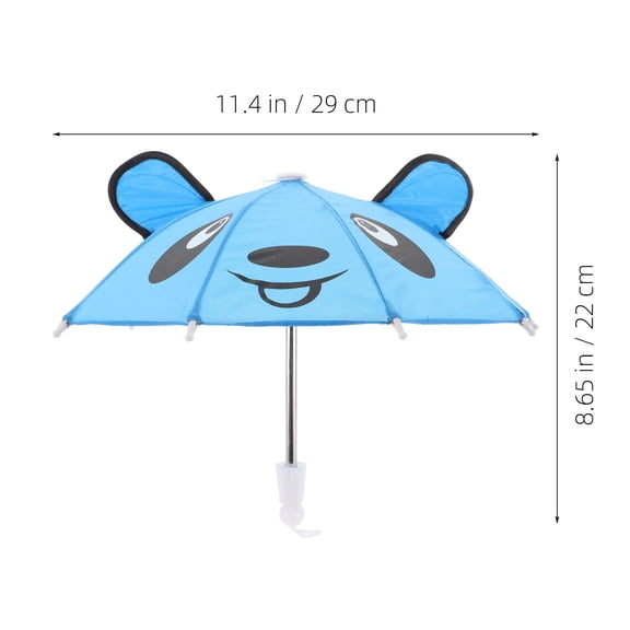 HONITANO Miniature Toy Umbrella for Kids, Sunny and Rainy Day Play, Imaginative Role Play Accessory, 11.4 x 11.4 x 8.7 Inches