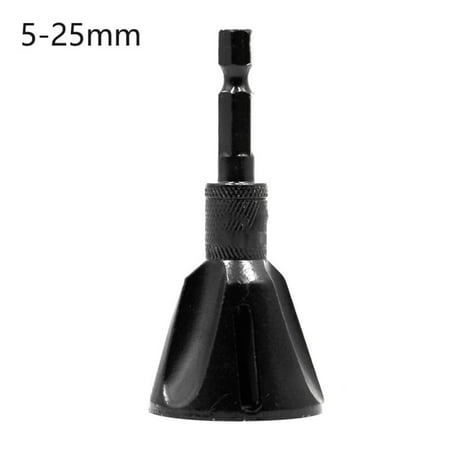 

BUYISI 5-25mm Tungsten Steel External Electric Chamfer Tool Remove Burr Clean Bolt Tool