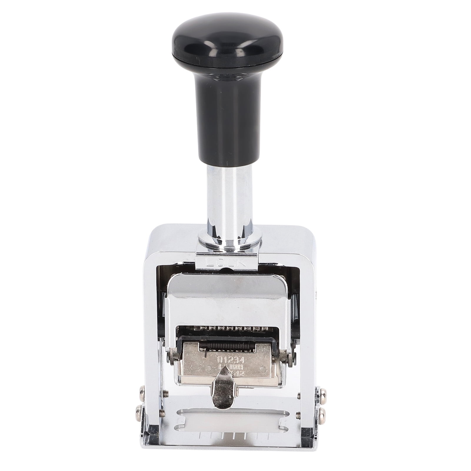 Riousery 8-Digit Automatic Numbering Stamp, Self-Inking Handle Design for Banking, Medicine, Accounting, and Office Document Organization