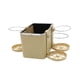 thumbnail image 2 of Caja de almacenamiento para reposabrazos de coche, portavasos plegable, fácil de instalar, multiusos. Porta 3 vasos beige, 2 of 9