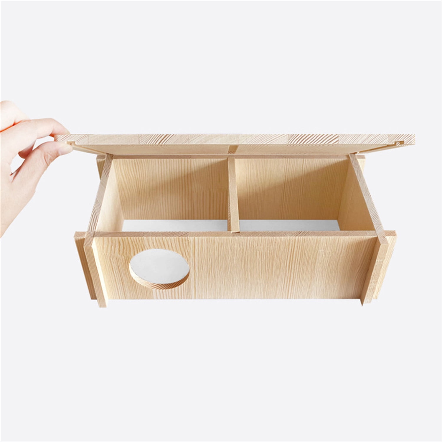 BQBQERT Hamster Wooden House Natural Small Animal Cage Chew Toy for Mouse Gerbil Hedgehog