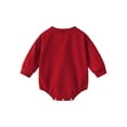 thumbnail image 2 of Infant Baby Long Sleeve Rompers Autumn Round Neck Letter Print Bodysuit Loose Fit Jumpsuits, 2 of 8