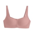 thumbnail image 1 of ManxiVoo Square Neck Strapless Bra For Full Bust Seamless Thin Cup Light Support Convertible Layering Top S Size Pink, 1 of 8