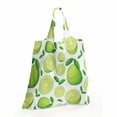 thumbnail image 2 of Lemon Reusable Portable Bag, Monochrome Style Scene of Sliced and Whole Limes Juicy Sour Organic Food Theme, Fabric Market Bag Sturdy Easy to Clean Foldable Slim Design, Green and White, by Ambesonne, 2 of 4