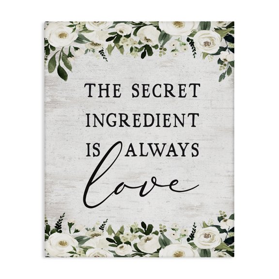 Stupell Industries French Country Secret Ingredient Love Canvas Art, 24 x 30, by Lettered and Lined
