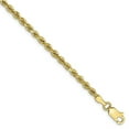 thumbnail image 3 of 10K Yellow Gold 2.75mm Handmade Diamond Cut Rope Chain, 3 of 5
