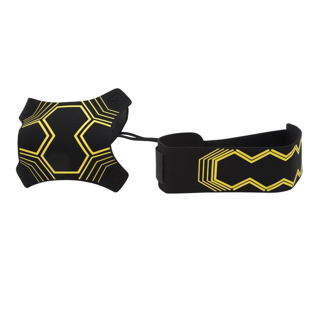 Entrenador De Lanzamiento De Fútbol, versátil, Mejor Control Del Balón, Goma De Neopreno, Cinturón Ajustable Amarillo, Ayuda Para Entrenamiento De Fútbol Para Malabares