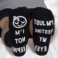thumbnail image 6 of Unisex Novelty Funny Saying Ankle Socks I Am Not Sleeping Just Resting My Eyes Letters Crew Hosiery Birthday Gifts 1, 6 of 6