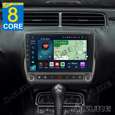 4 64GB Android 13 Wireless CarPlay Car Stereo Radio for Chevrolet Camaro 2010-2015, 9" Touchscreen GPS Nav 4G LTE WiFi Bluetooth DSP RDS SWC