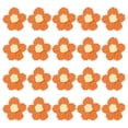 thumbnail image 1 of Uxcell 20-Pack Parches de Flores para Coser, Flores de Ganchillo Hechas a Mano de 1.6 Pulgadas para Ropa DIY [Naranja y Amarillo], 1 of 1