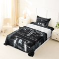 thumbnail image 5 of Manfei Race Car Twin Sheets,Speed Games Pattern Bedding,Black,3 Pieces,1 Fitted Sheet and 1 Pillowcase, 5 of 6