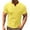 #2-Yellow, variant on Otvok Summer T-Shirt for Men's Short Sleeve Casual Henley T-Shirts Button Comfortable Collar Sports Tees