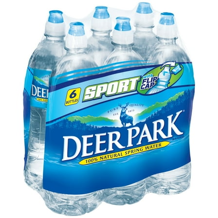 Deer Park Sport Natural Spring Water, 23.7 Fl. Oz., 6 Count