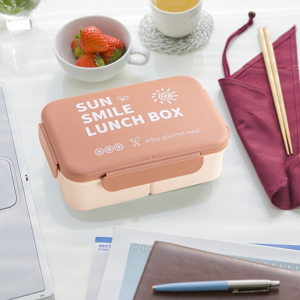 Fiambrera de 1000 Ml, Tipo Bento, Ideal para Niños y Adultos. Resistente a Fugas y Apta para Microondas.