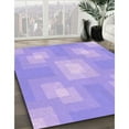 thumbnail image 3 of Ahgly Company Machine Washable Indoor Rectangle Transitional Purple Mimosa Purple Area Rugs, 2' x 3', 3 of 7