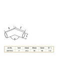 thumbnail image 4 of facefd Tubes Connecteur de Coude en Acier Inoxydable 316 2 Voies Polissage Durable Accessoires de Rail Manuel Étanche Pièces Extérieures, 4 of 6
