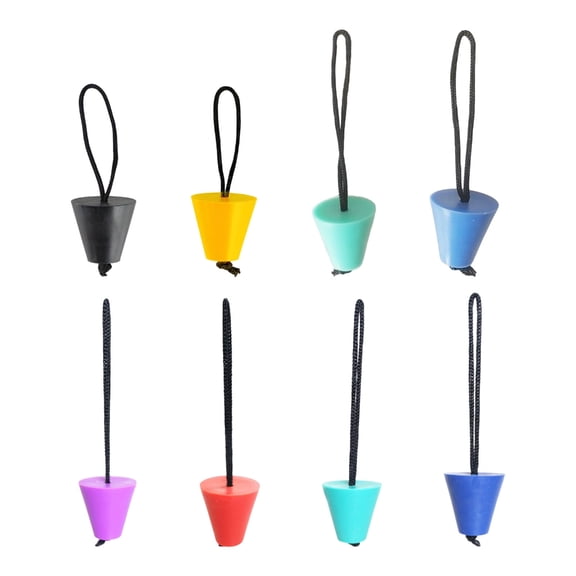 Silicones Kayaks Drain Plugs with Lanyards Waterproofed Boats Canoes Drain Hole Stoppers Scupper Plugs Accessory