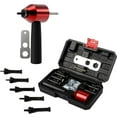 thumbnail image 1 of Kit d'Outils Écrou Rivet Portable : Adaptateur Riveteuse Électrique avec Poignée Antidérapante, Construction en Acier Allié - Inclut Rivets M3/M4/M5/M6/M8, Clé et Boîte de Rangement pour une Utilisation Durable et Sans Effort, 1 of 6