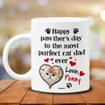 thumbnail image 6 of Personalized Best Cat Dad Mug Happy Pawthers Day Cats Coffee Mugs Cup 11oz 15oz Birthday Christmas Father's Day Gifts From Daughter Son For Dads Kitten Lovers Owners Custom Name Photo, 6 of 8