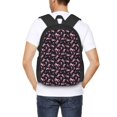 thumbnail image 4 of KLL Breast Cancer Awareness (2) Pattern Carry on Backpack,16.5x12.5x5.5 Personal Item Bag Carry On Backpack Water Resistant Lightweight Daypack, 4 of 6