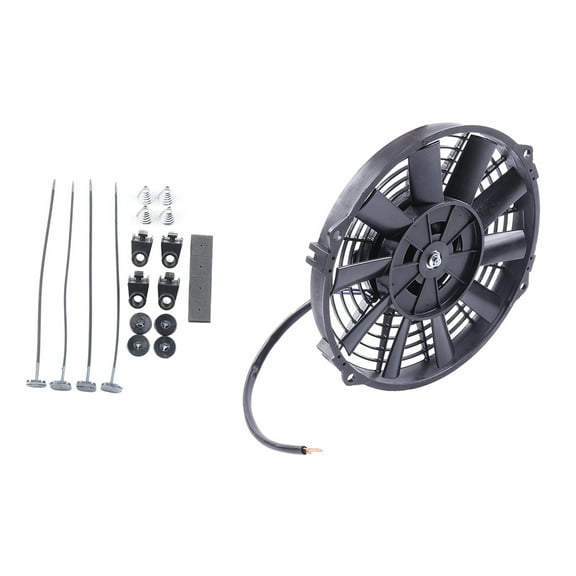 CCIYU 8"Inch Push Pull Slim Electric Radiator Cooling Fan Mount Kit Universal Plastic Black Fits select: 2016-2018 TOYOTA RAV4 LE, 2013-2015 TOYOTA RAV4 XLE