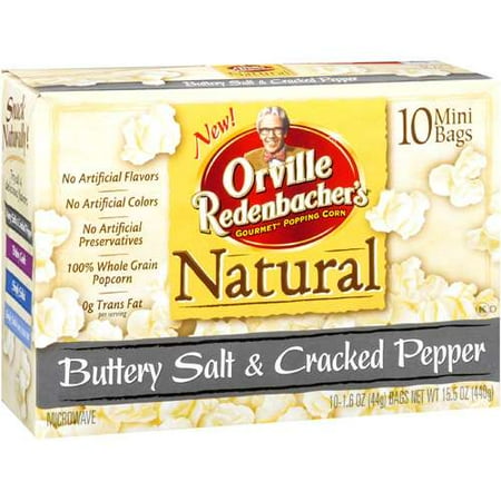 Orville Redenbacher: Natural Buttery Salt & Cracked Pepper Microwave Popcorn, 15.5 oz