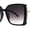 Black Silver Smoke, variant on Womens Luxury Rhinestone Jewel Trim Rectangular Butterfly Sunglasses Grey Black