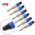 thumbnail image 2 of Conector de micrófono Conector de audio de 635 mm Conector de amplificador de núcleo de segundo año mono 6xMono, 2 of 3