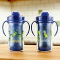 thumbnail image 6 of Dr. Brown’s Milestones Insulated Sippy Cup with Straw and Handles - Blue - 10oz - 2pk - 12m+, 6 of 10