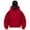 Red, variant on TTUHYWXI Balaclava Ninja Zipper Hoodie With Built In Balaclava,Double Hooded Jacket Hoodie With Mask,Winter Hoodies (White, S)