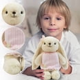 thumbnail image 3 of 10.62" Easter Bunny Stuffed Animals with Clothes & Bow tie,Safe Material Soft Washable Stuffed Bunny,Cute Plush Toy Rabbit Easter Decoration Birthday Gift for Boys and Girls E8, 3 of 4