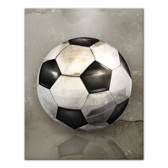 Creative Products Painted Soccer Ball 11x14 Canvas Wall Art